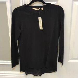NWT Soft Surroundings Black Sweater. Size XS